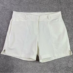 Adidas Golf Shorts Women's 12 White 5" Inseam Lightweight Pockets
